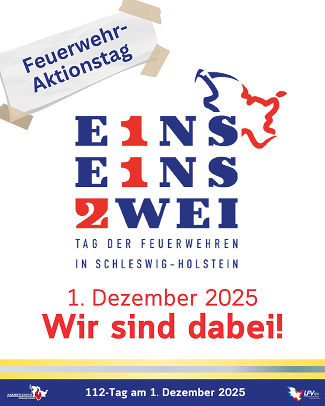 112-Tag - Landesweiter 112-Aktionstag in Schleswig-Holstein 1 112-Tag 2025 Landesfeuerwehrverband Schleswig-Holstein