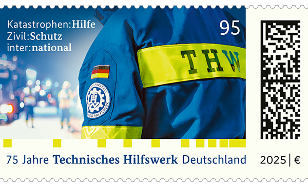 Briefmarke 75 Jahre THW