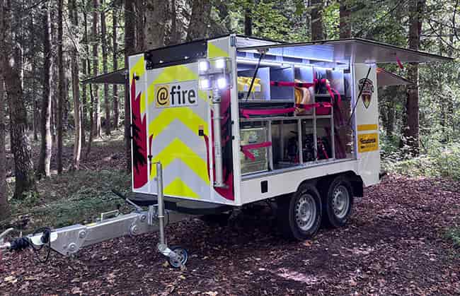 Neuer Vegetationsbrandanhänger für spezialisierte Löschmannschaften 2 2026 doenges Waldbrand Anhaenger 02s