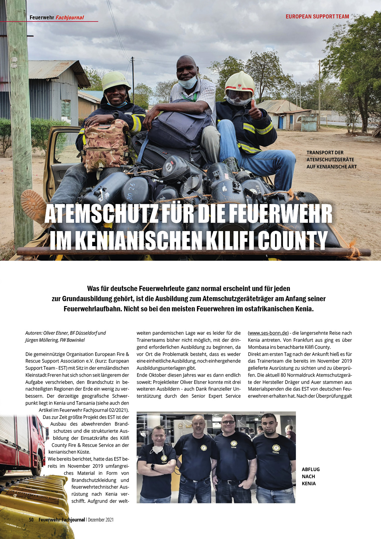 EST Atemschutz Kilify County Kenia