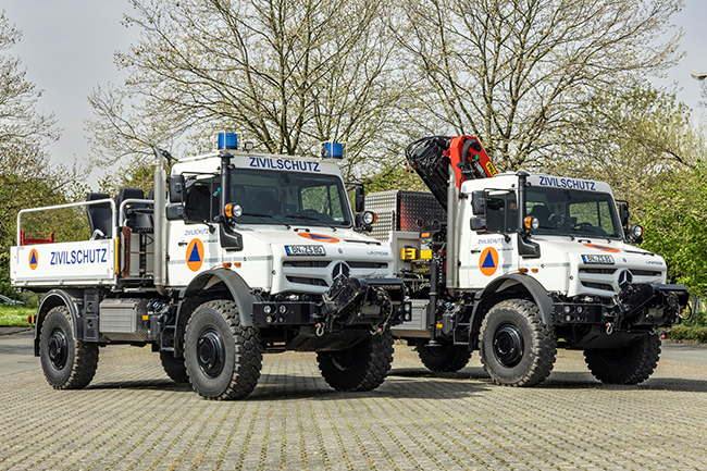 BBK lotet Einsetzbarkeit hochgeländegängiger Unimog aus