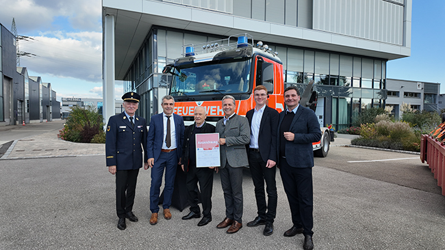 Abrollbehälter Wasser - Modularer Abrollbehälter für Feuerwehr Lenting 1 Abrollbehälter Wasser - Auszeichnung