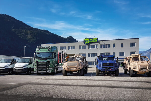 Bild: Hauptsitz von Franz Achleitner Fahrzeugbau in Radfeld, Österreich. Bild: Achleitner Fahrzeugbau GmbH