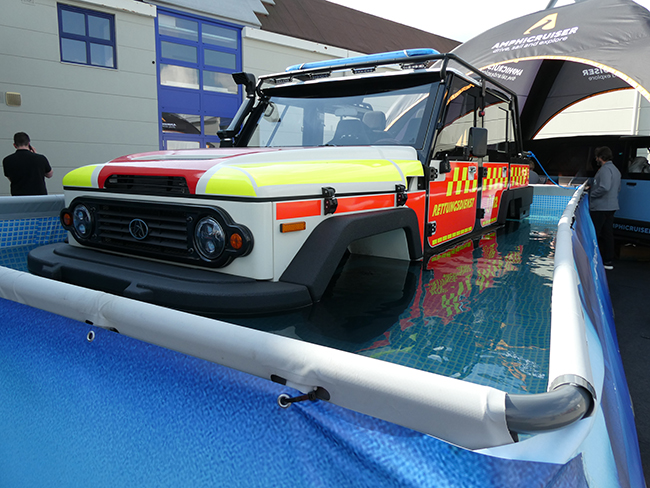 Amphicruiser Fire & Rescue begeistert auf Signal112 in Oberwart