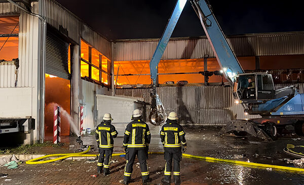 Brand auf Recyclinghof Hambühren