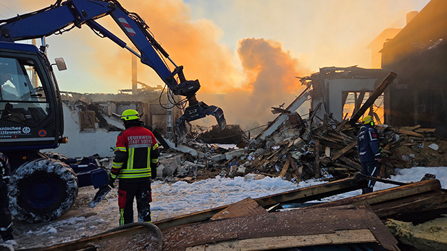 Brand Michelsneukirchen 1. Mai