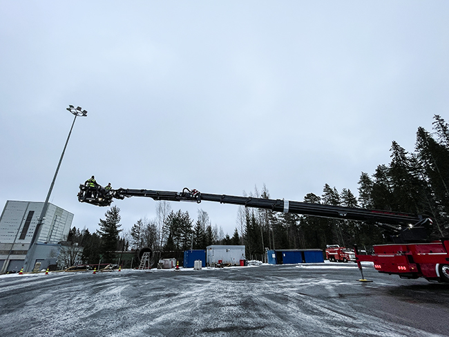 Bronto F45XR aerial rescue platform
