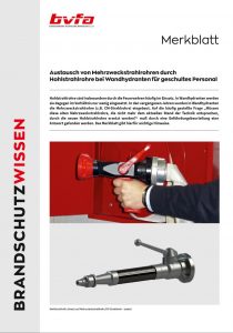 Cover bvfa Merkblatt Austausch von Mehrzweckstrahlrohren