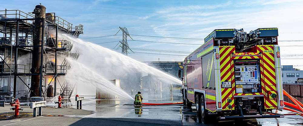 GTLF mit Scorpio Löscharm für Werkfeuerwehr Chemiepark Knapsack