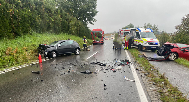 Kollision von 2 Fahrzeugen im steirischen Stainz