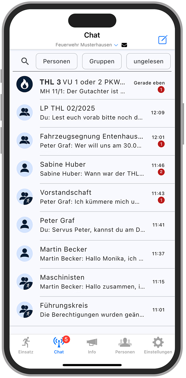 Advertorial: Digitale Feuerwehrarbeit mit dem FF-Agent – Effizient kommunizieren, einfach verwalten 2 FF Agent BOS Chat s