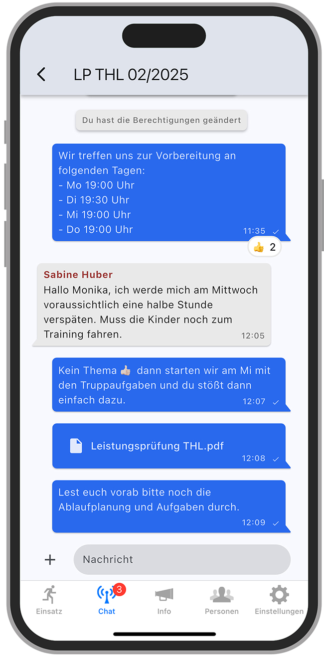Advertorial: Digitale Feuerwehrarbeit mit dem FF-Agent – Effizient kommunizieren, einfach verwalten 3 FF Agent BOS Chat2 s