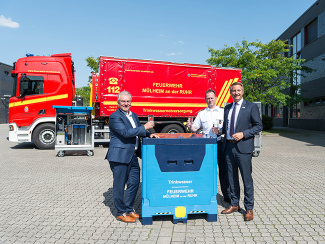 Mobile Trinkwasser-Notversorgung der Mülheimer Feuerwehr