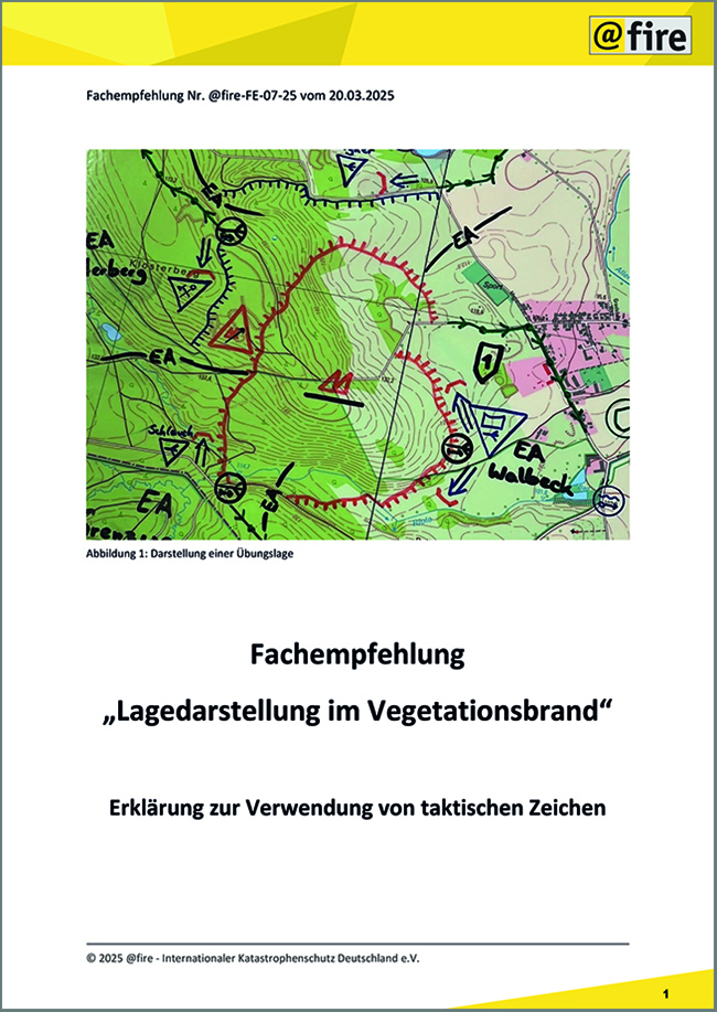 Fachempfehlung zur Lagedarstellung im Vegetationsbrand 1 1 1