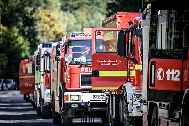 Großangelegte Feuerwehrübung „Feuervogel“ im Landkreis Main-Spessart