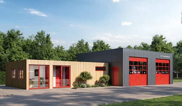 Hacobau: Einsatzarchitektur im Wandel Systembauweise als neue Generation von Feuerwehrgerätehäusern 3 Feuerwehr Fachjournal 26 2 Advertorial Hacobau002