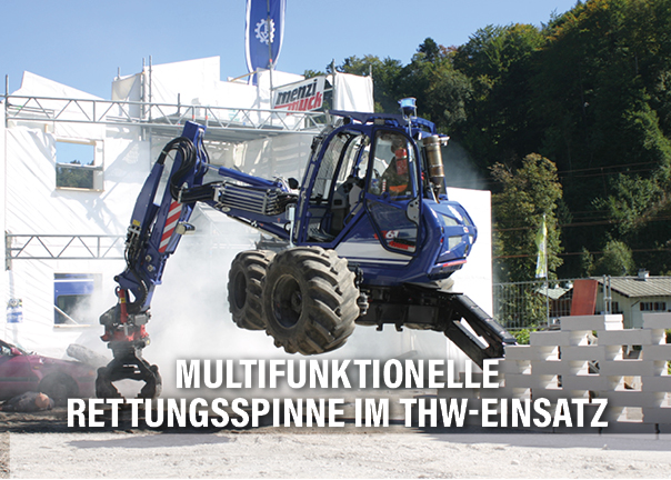 März 2025 – Schreitbagger im THW Einsatz