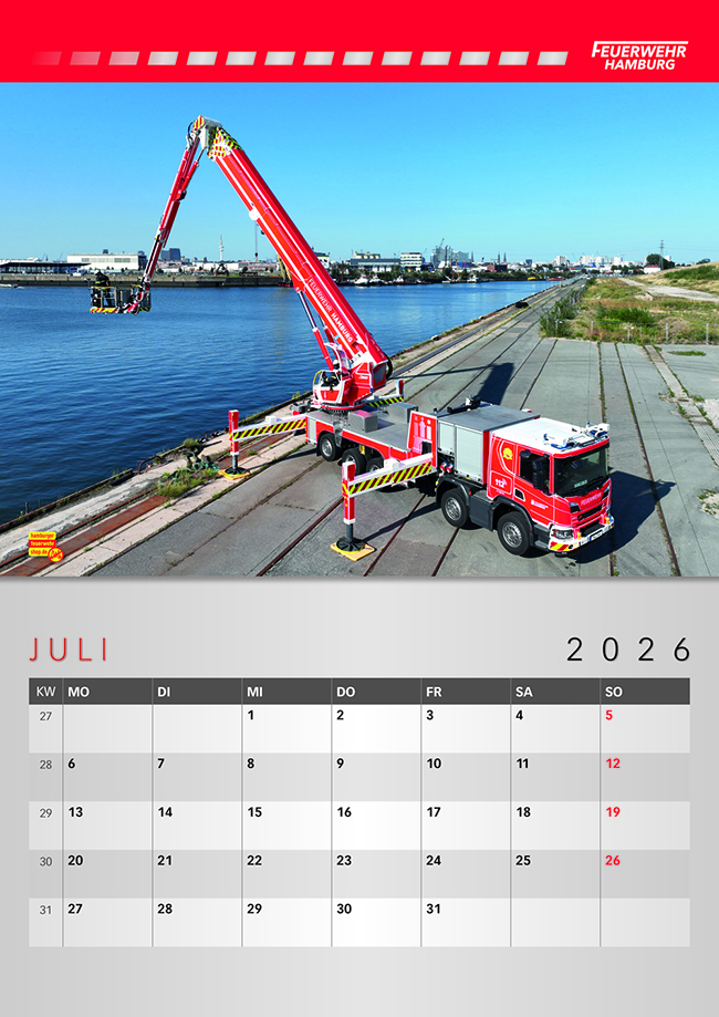 Feuerwehr-Kalender 2026 Hamburg erschienen 1 Feuerwehrkalender Hamburg 2026