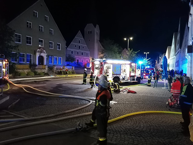 Großbrand 25. Mai 2020 Hohenburg 16 Großbrand Hohenburg 25. Mai 2020 Wasserförderung