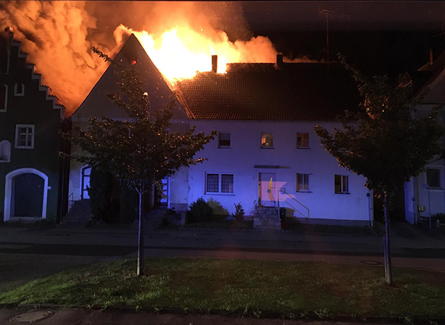 Großbrand 25. Mai 2020 Hohenburg 5 Großbrand Hohenburg 25. Mai 2020 Frontansicht