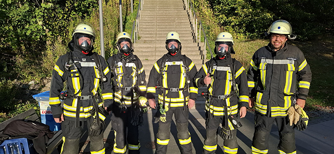 Schanzenlauf Oberstdorf: Löschgruppe Hünningen bei Ausgabe 3