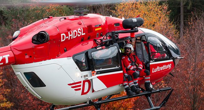 H145 mit Winde Quelle DRF Luftrettung 650