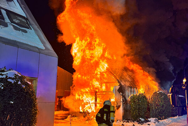 Hausbrand Feuerwehr Aurich