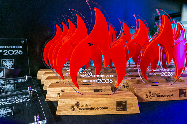 Feuerwehrfreundliche Arbeitgeber: 15 Unternehmen durch Landesfeuerwehrverband Tirol ausgezeichnet