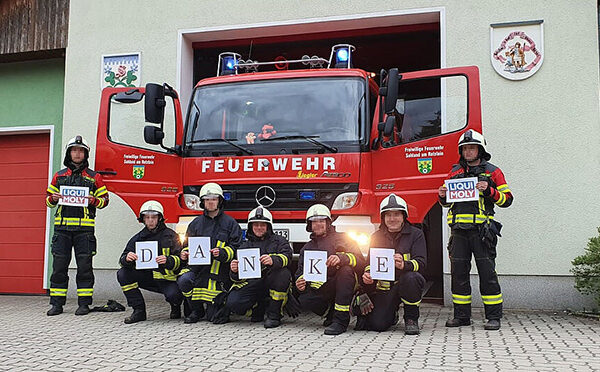 Liqui Moly Spendenaktion für Hilfskräfte