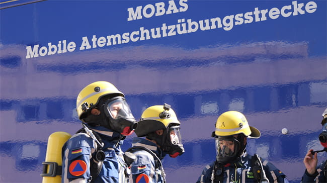 Zukunft im Blick: Der THW-Auftritt auf der Interschutz 1 MOBAS Atemschutzübungsstrecke