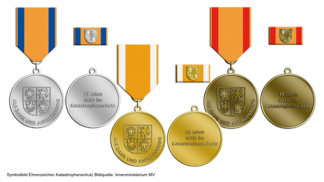 Katastrophenschutz-Ehrenzeichen für Mecklenburg-Vorpommern in Vorbereitung