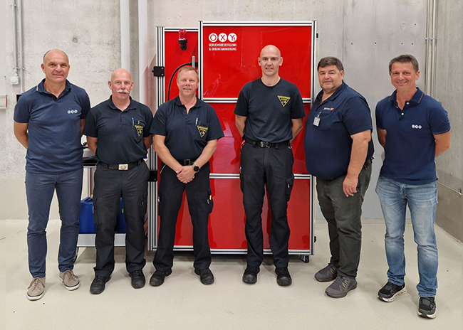 Oxy3 Verfahren zur Dekontamination bei Werkfeuerwehr Bayernoil