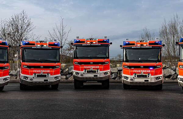 Berliner Feuerwehr setzt auf vollelektrische RT 9 Rosenbauer RT Berlin 002 t