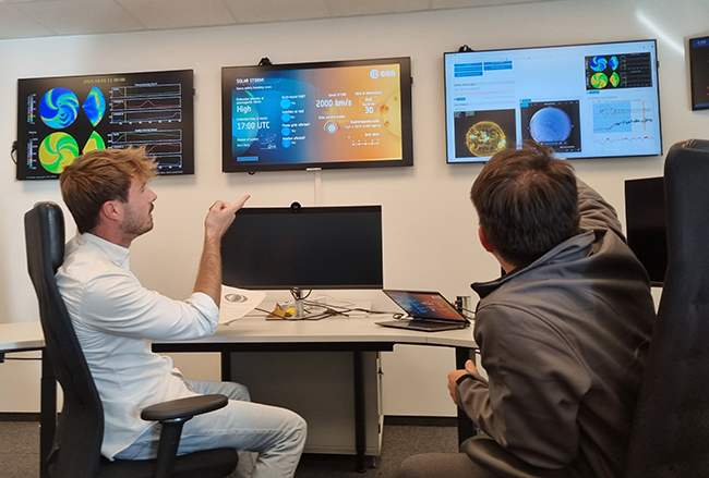 Sonnensturm X45 - ESA trainiert Ernstfall 2 Besprechung der Simulation