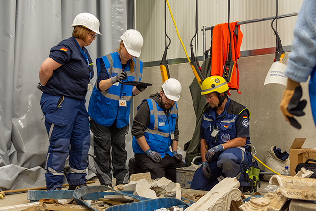 THW Hilden bereitet in Schulung Cultural Heritage Response Unit im Rahmen des Projekts KulturGutRetter vor 8 Cultural Heritage Response Unit