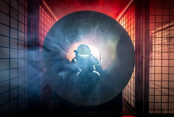 THW mobile Atemschutzübungsstrecke - innen