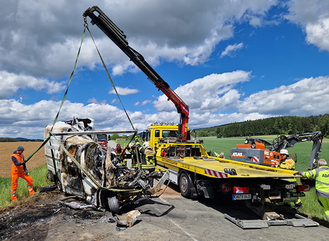 Tödlicher Verkehrsunfall bei Waldmünchen 6 Verkehrsunfall Spielberg Mai26 05s