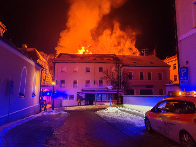 Erneut Brand in Bäckerei Waldmünchen mit 1 Mio. Euro Sachschaden