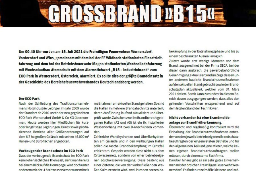 großbrand B15