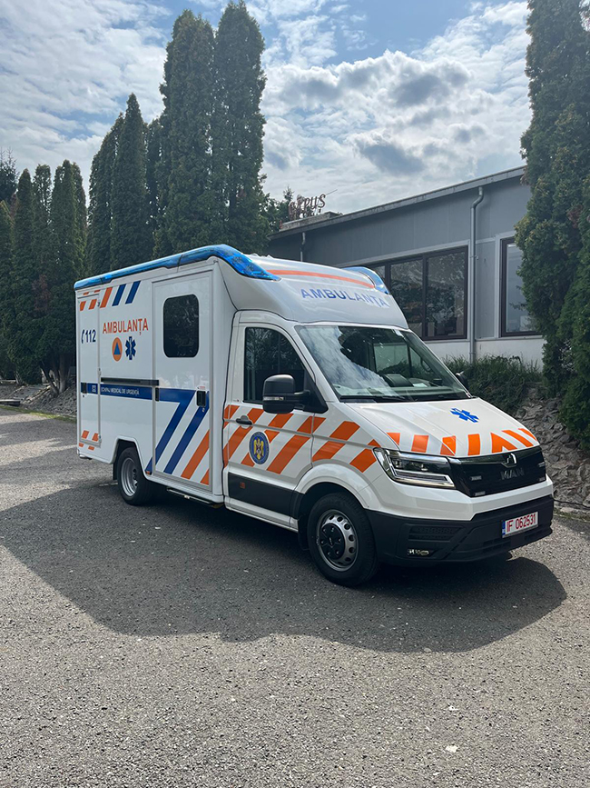 MAN TGE Amulanzwesen Rumänien