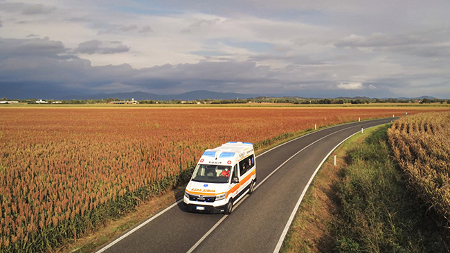 MAN TGE Amulanzwesen Italien