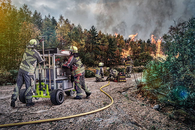 MUNK offroad als Innovation für den Outdoor-Einsatz: Munk Rettungstechnik bringt Rollcontainer ins Gelände 1 MUNK offroad