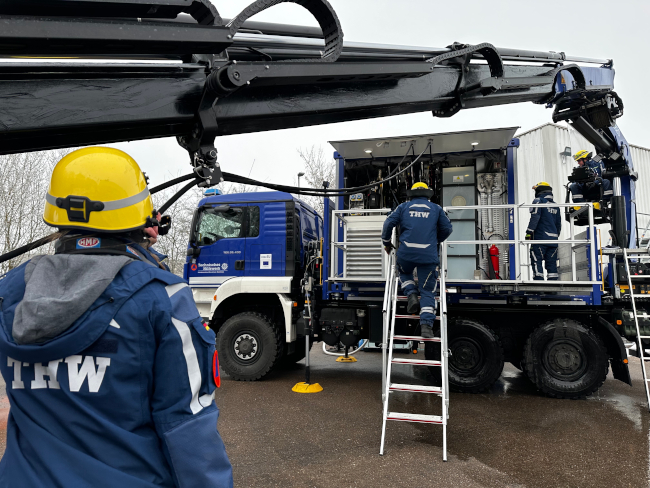 rescEU Container auf Pritschen LKW2
